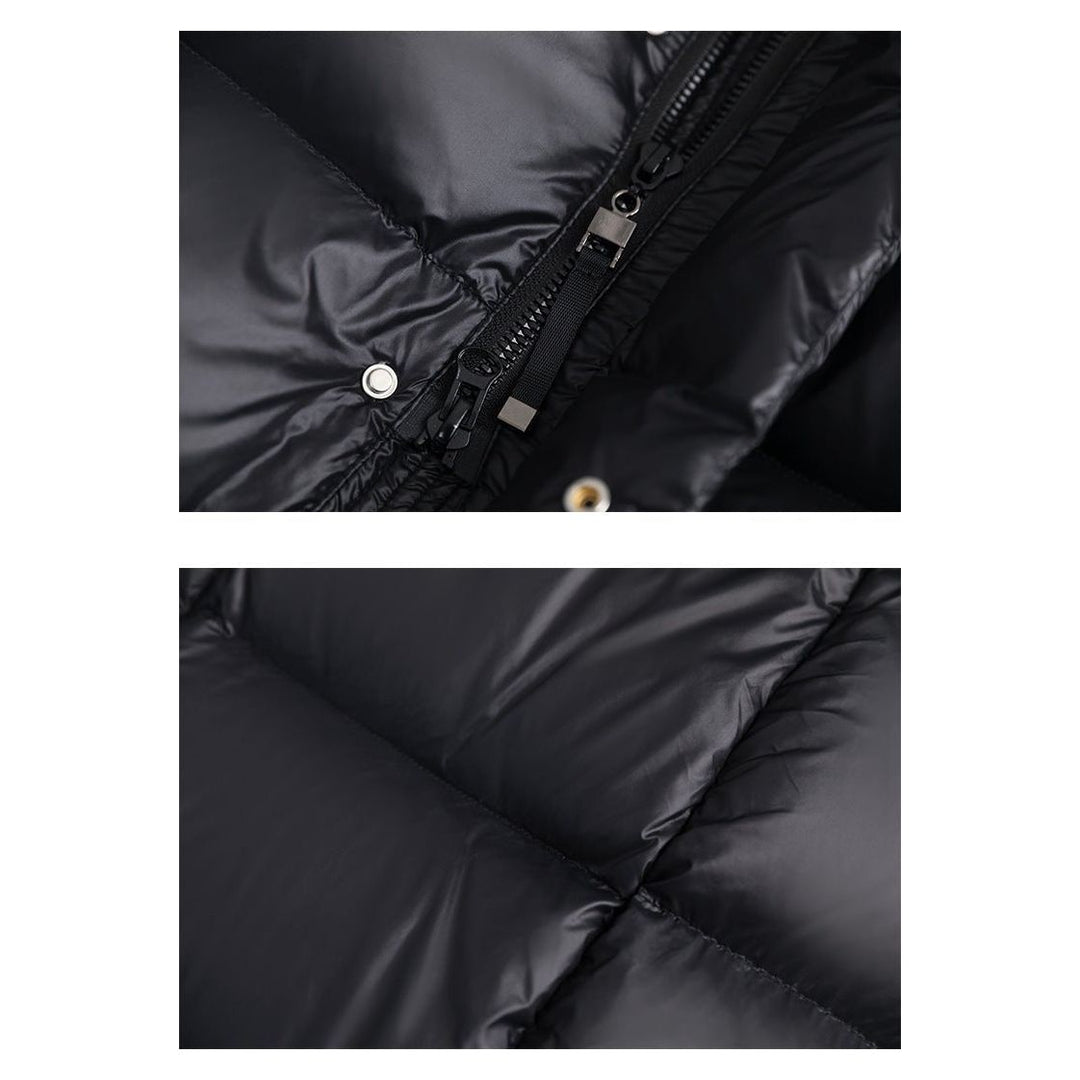 Women's Long Quilted Puffer Coat with Hood - photo 13
