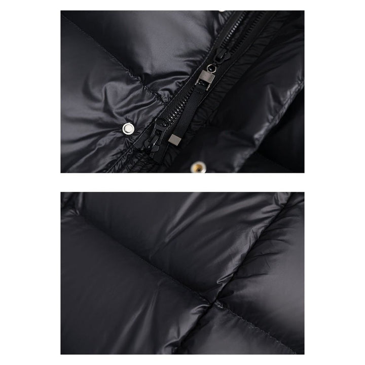Women's Long Quilted Puffer Coat with Hood - photo 13