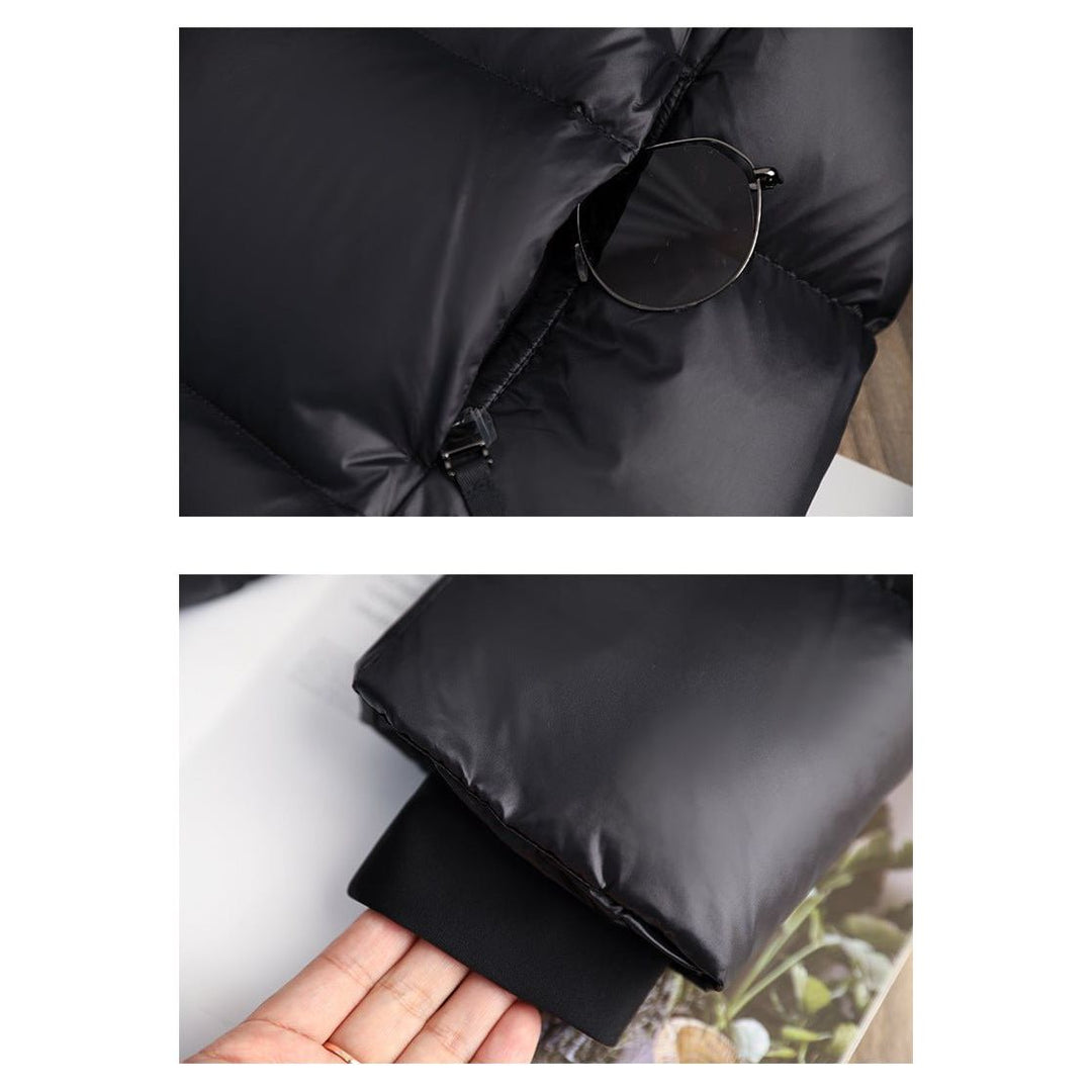 Women's Long Quilted Puffer Coat with Hood - photo 14