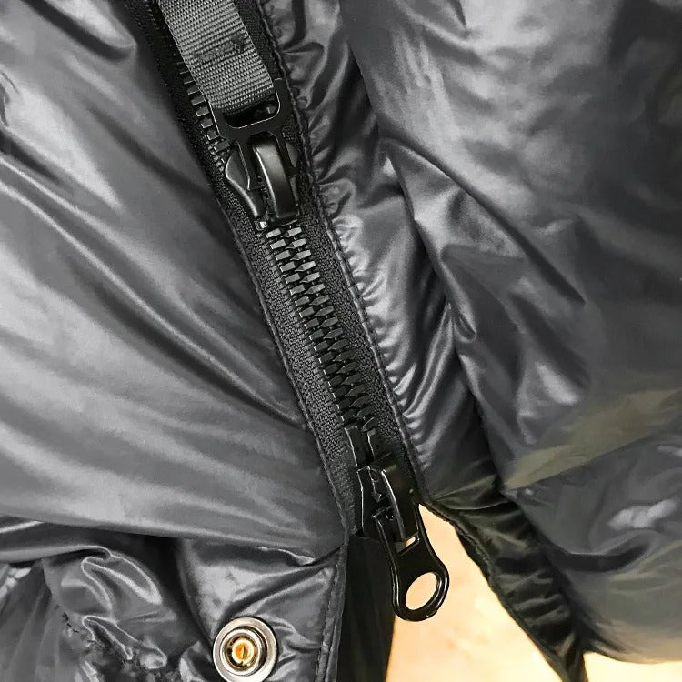 Women's Long Quilted Puffer Coat with Hood - photo 9