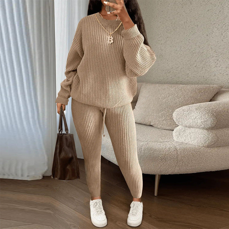 Women's Long Sleeve Knit Jumper with a Tie Belt – view 3