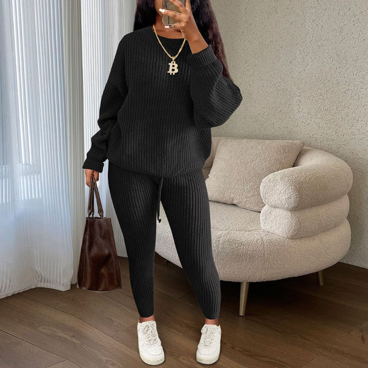 Women's Long Sleeve Knit Jumper with a Tie Belt – view 4