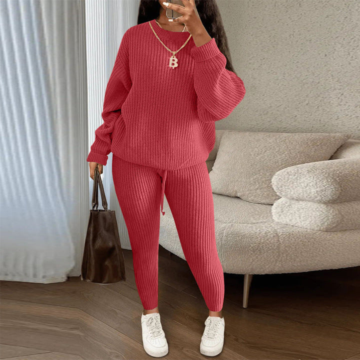 Women's Long Sleeve Knit Jumper with a Tie Belt – view 9
