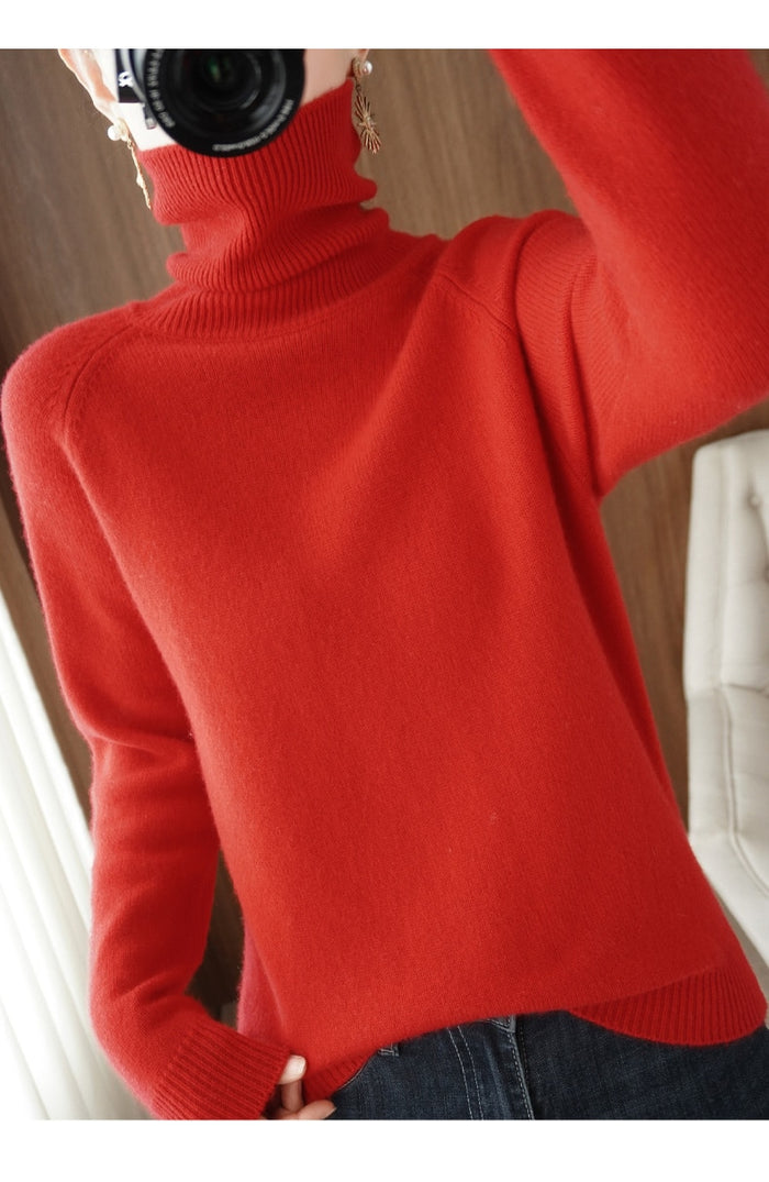 Women's Long Sleeve Roll Neck Jumper in Six Colours - photo 1