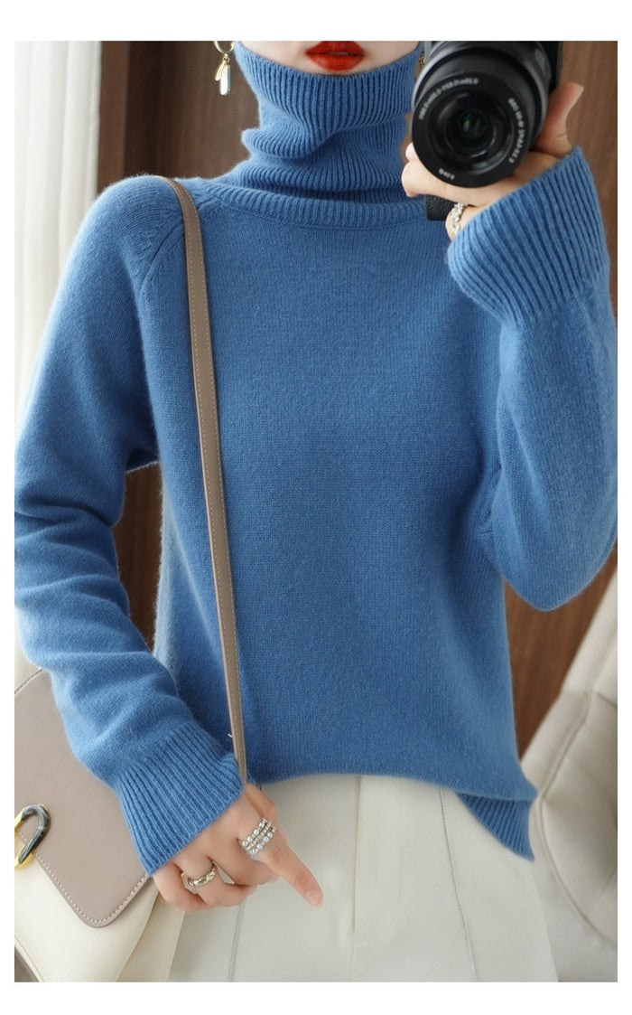 Women's Long Sleeve Roll Neck Jumper in Six Colours - photo 3