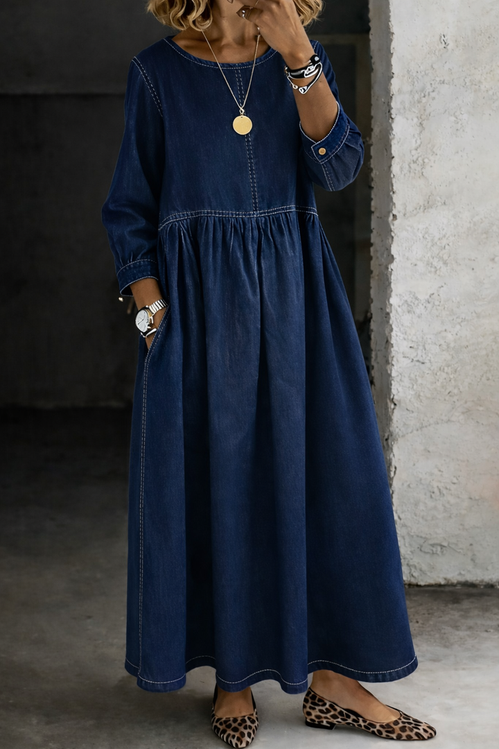Women's Longline Long Sleeve Maxi Dress – view 5