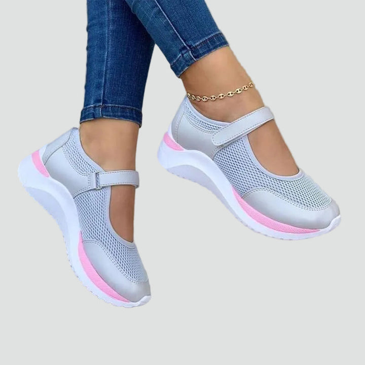 Courtney - Women's Orthopedic Mesh Mary Jane Trainers