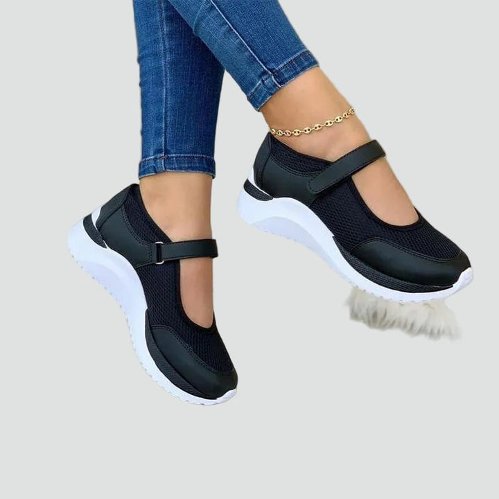 Courtney - Women's Orthopedic Mesh Mary Jane Trainers