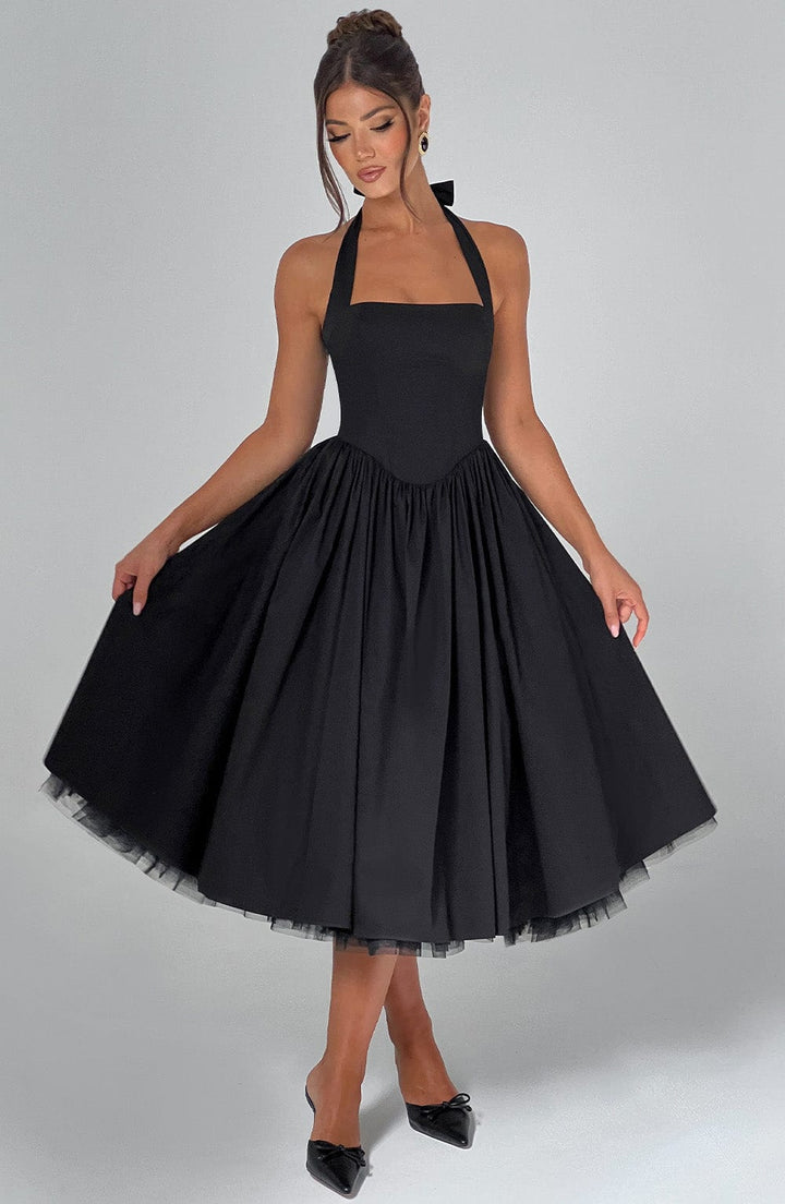 Women's Midi Dress with Straps