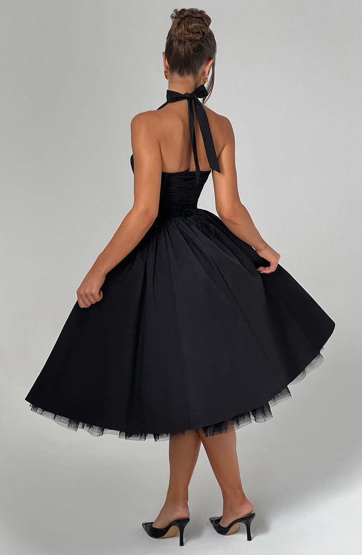 Women's Midi Dress with Straps