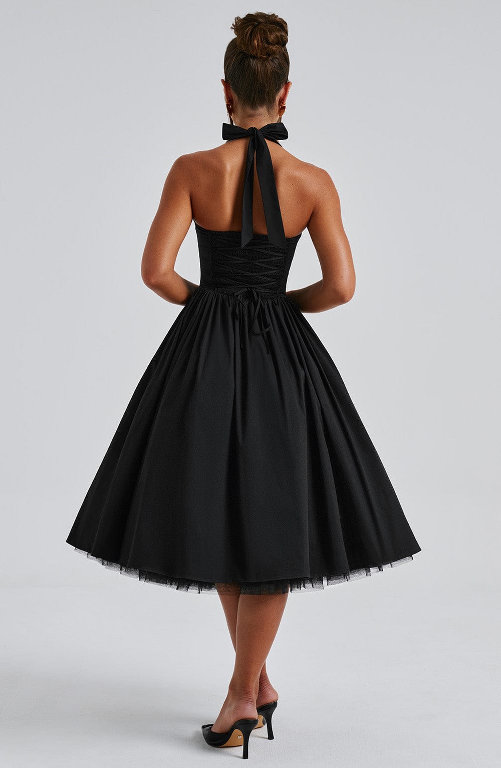 Women's Midi Dress with Straps
