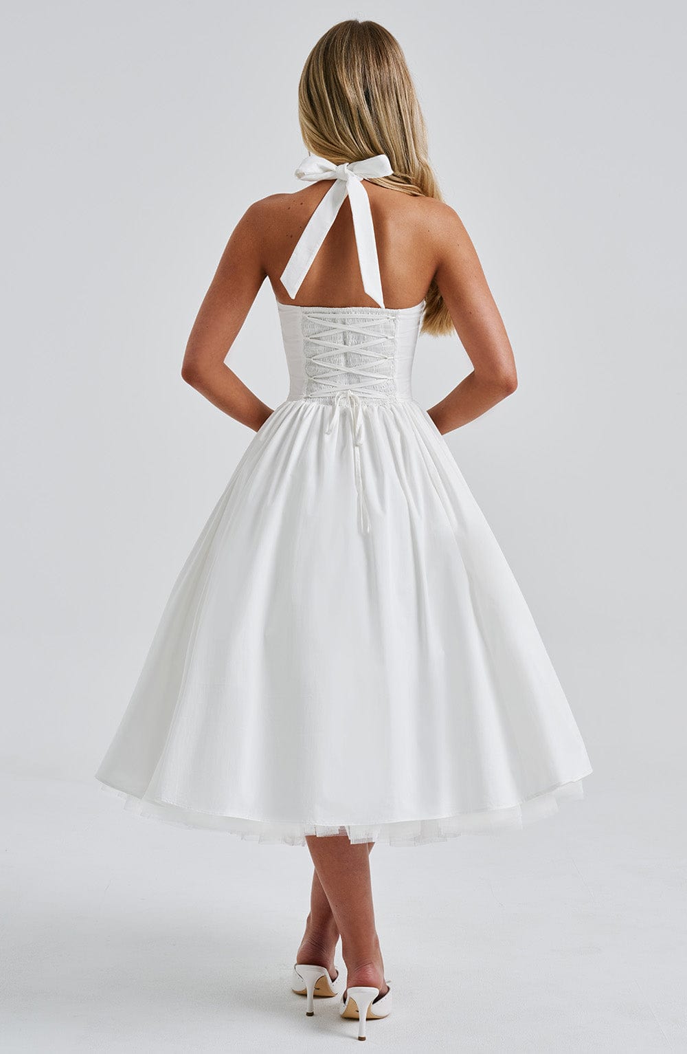 Women's Midi Dress with Straps