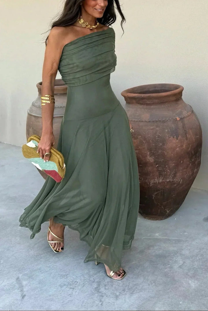 Women's One Shoulder Maxi Dress for Occasions - photo 11