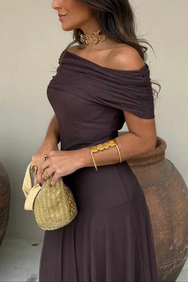 Women's One Shoulder Maxi Dress for Occasions - photo 3