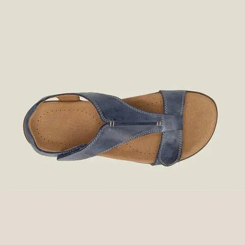 Women's Orthopedic T-Strap Sandals with Cushioned Arch Support - photo 7