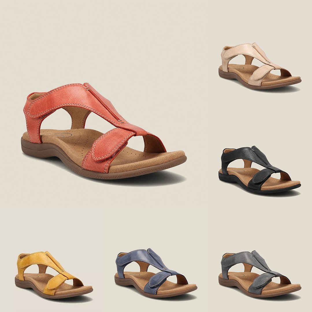 Women's Orthopedic T-Strap Sandals with Cushioned Arch Support - photo 9