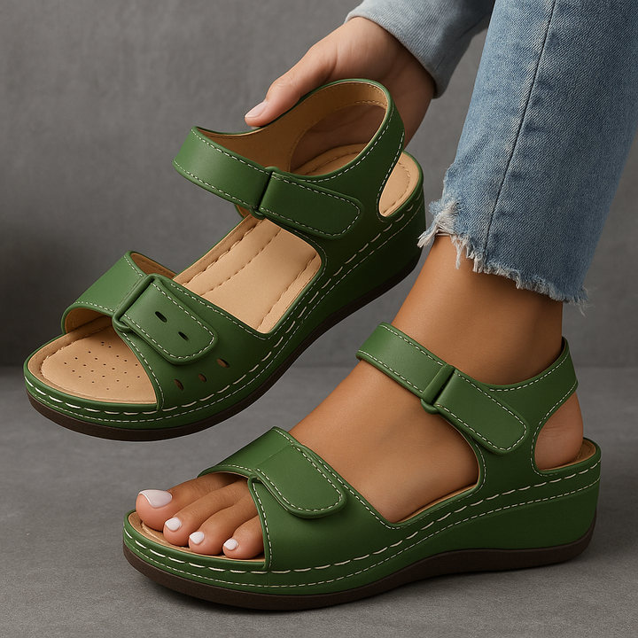 Women's Orthopedic Wedge Sandals with Adjustable Strap - photo 1