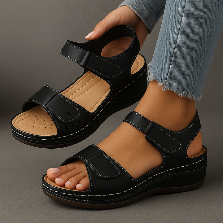 Women's Orthopedic Wedge Sandals with Adjustable Strap - photo 10