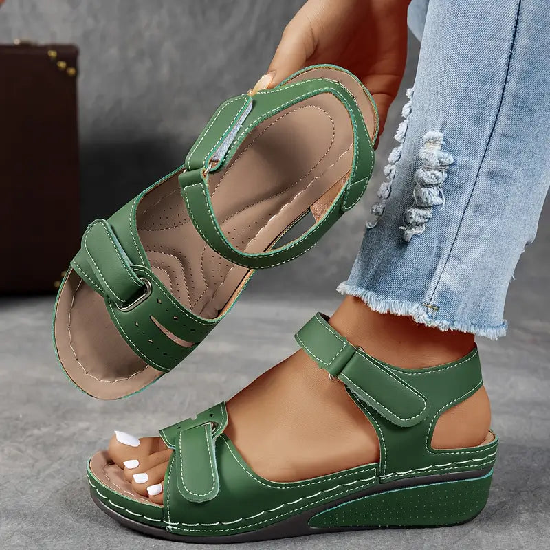 Women's Orthopedic Wedge Sandals with Adjustable Strap - photo 2