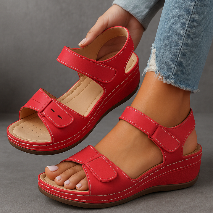 Women's Orthopedic Wedge Sandals with Adjustable Strap - photo 7