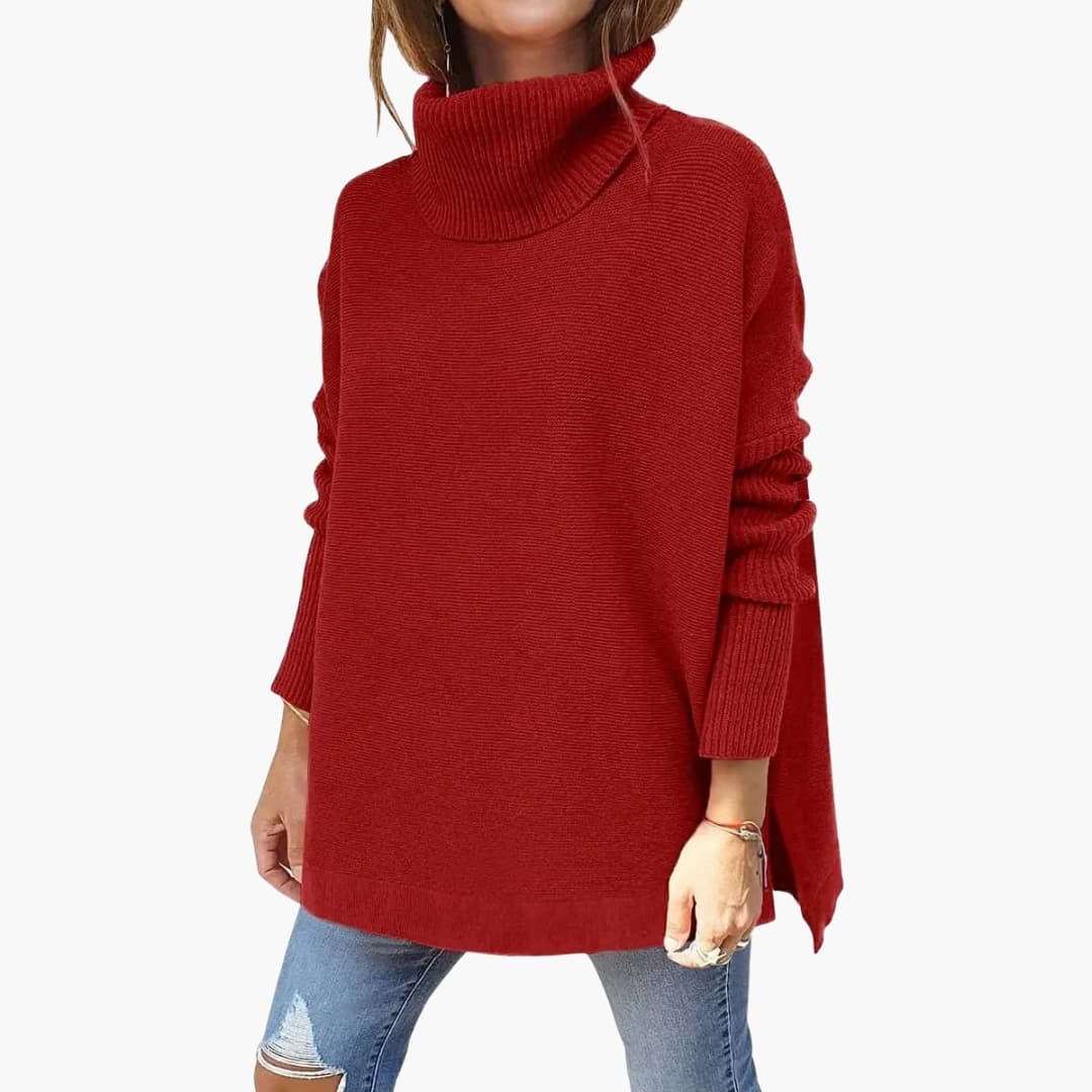 Women's Oversized Cosy Jumper with a Roll Neck
