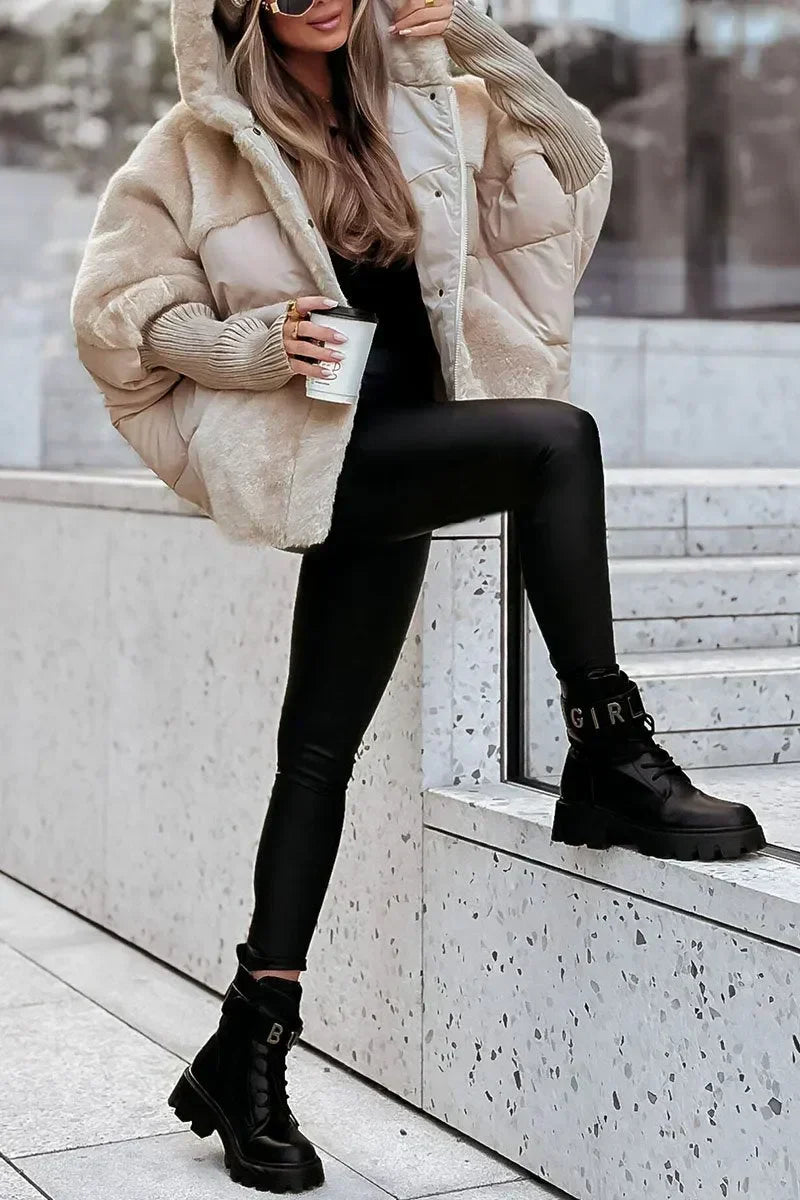 Women's Oversized Hooded Quilted Coat