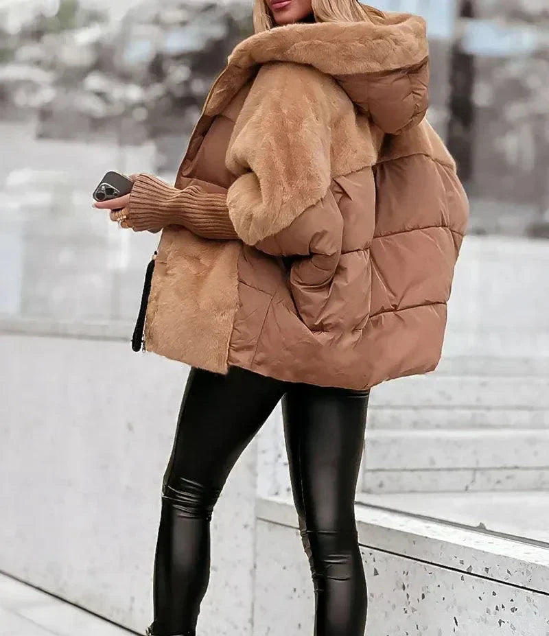 Women's Oversized Hooded Quilted Coat