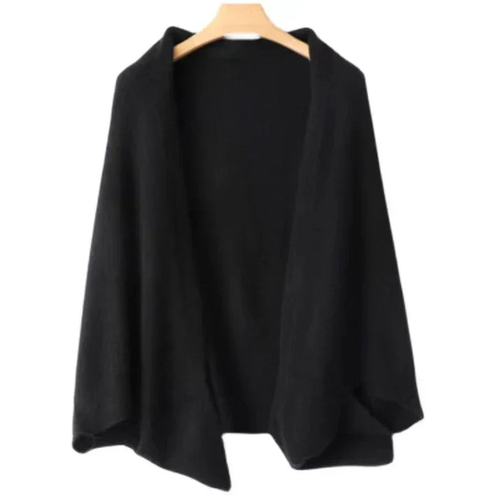 Women's Shawl Open-Front Cardigan for the Office