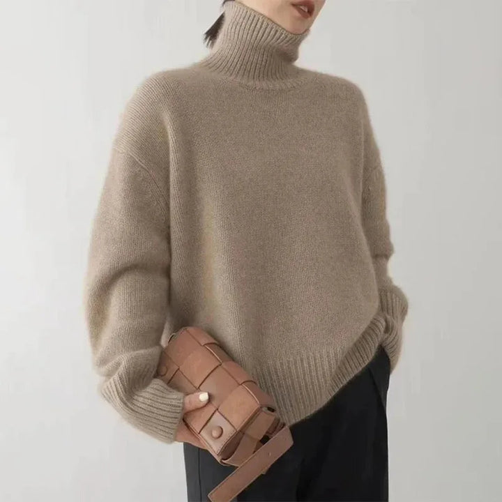 Women's Soft Roll Neck Jumper with Relaxed Fit - photo 5