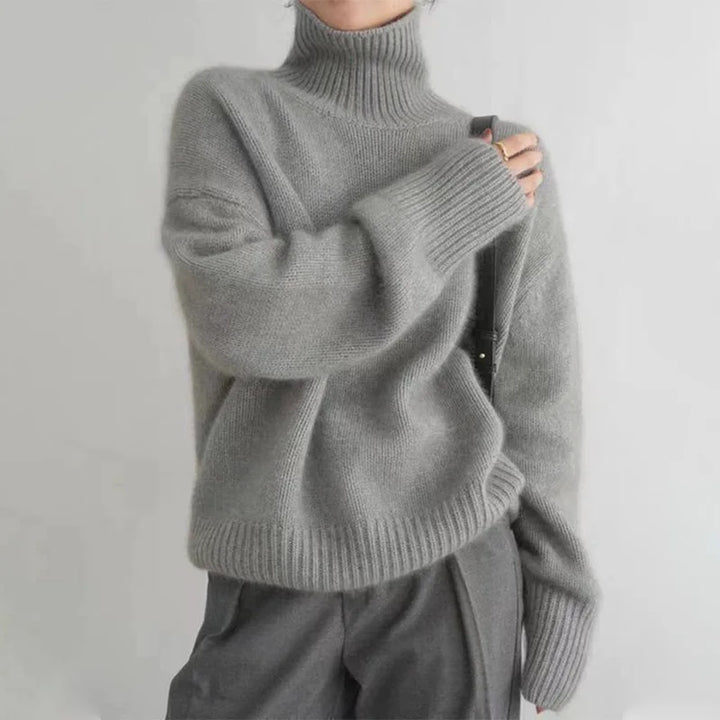 Women's Soft Roll Neck Jumper with Relaxed Fit - photo 7