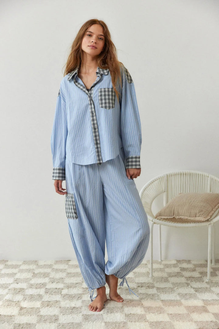 Women's Stretch Cotton Pyjama Set for Summer