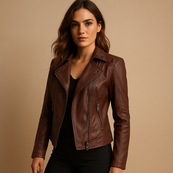 Jacket with stand collar for women | Clara