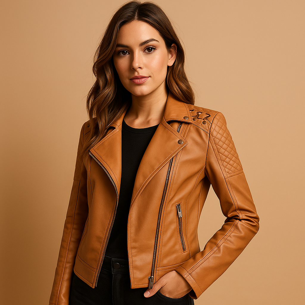 Jacket with stand collar for women | Clara