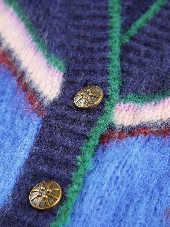 Women's Star Motif Knit Cardigan with Fringe - photo 11