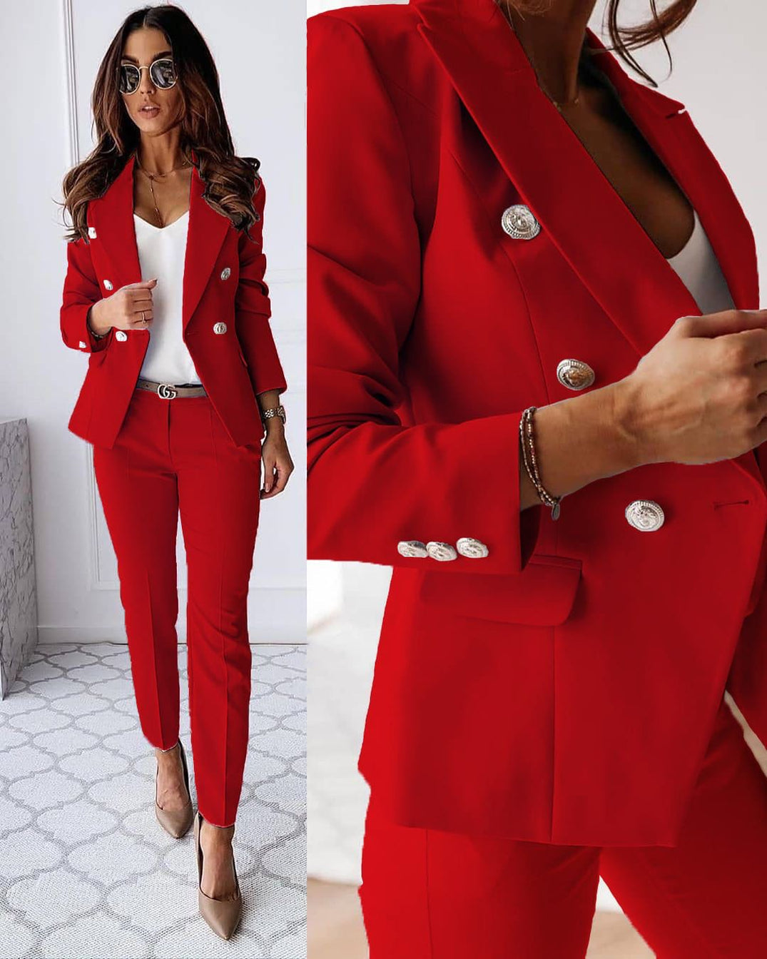 Women's Structured Blazer and Trouser Two Piece - photo 2