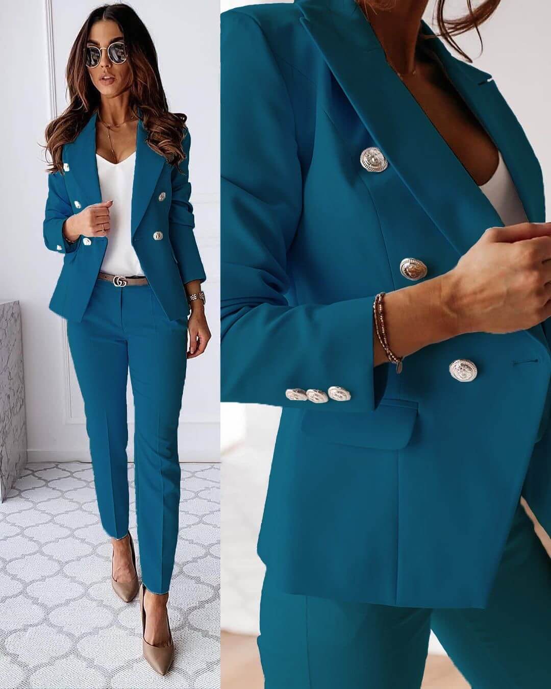 Women's Structured Blazer and Trouser Two Piece - photo 4