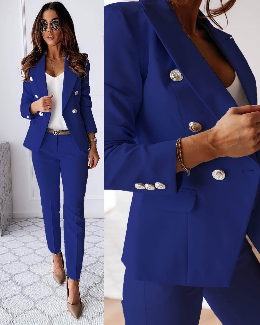 Women's Structured Blazer and Trouser Two Piece - photo 5