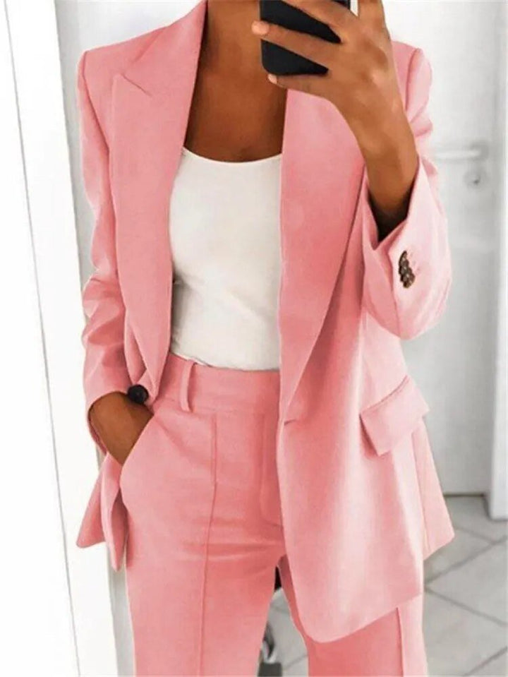 Women's Two Piece Blazer and Trouser Suit - photo 4