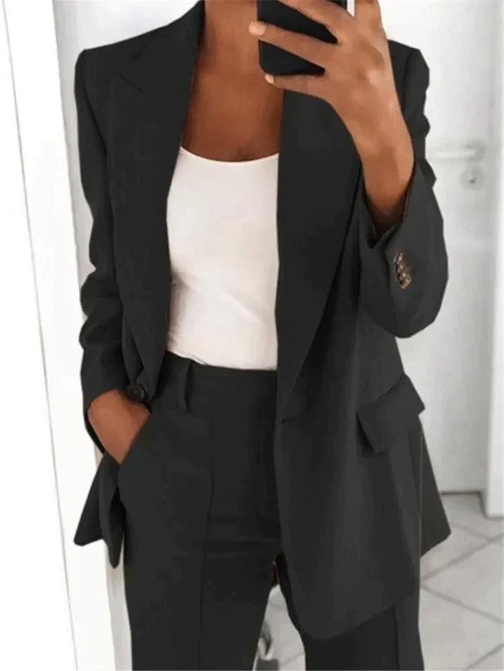 Women's Two Piece Blazer and Trouser Suit - photo 5