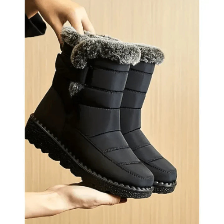 Sally - Women's Waterproof Snow Boots with Faux Fur Lining