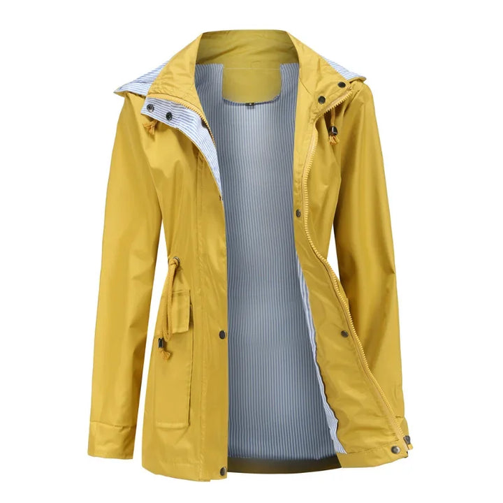 Women's Waterproof Trench Coat with Wool Blend Lining - photo 2