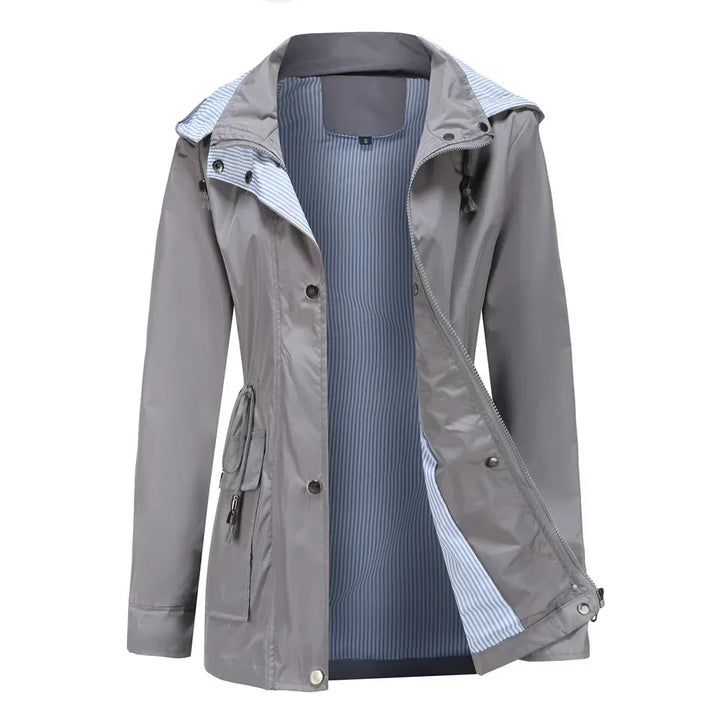 Women's Waterproof Trench Coat with Wool Blend Lining - photo 8