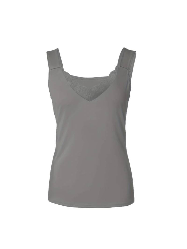 Women's Wide Lace Vest Top with Straps