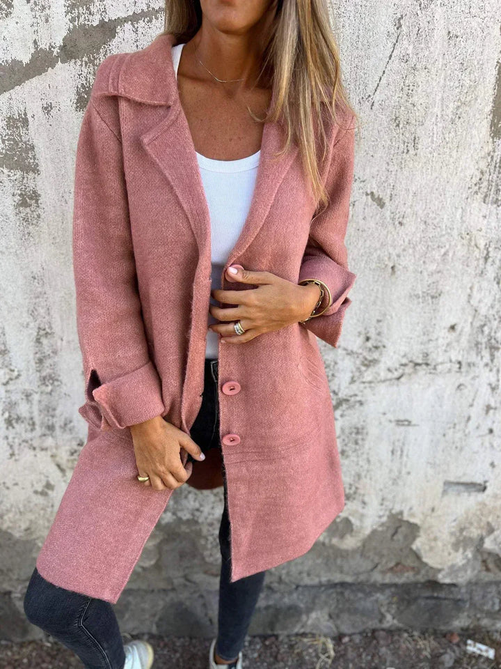 Women's Wool Overcoat Oversized Notch Lapel