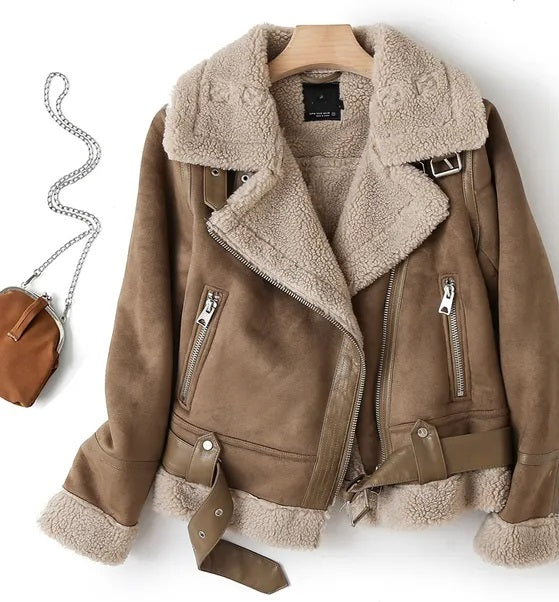Women's Zip Front Bomber Jacket with Pockets - photo 2
