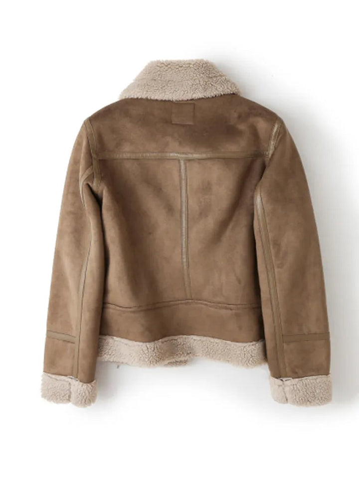 Women's Zip Front Bomber Jacket with Pockets - photo 3