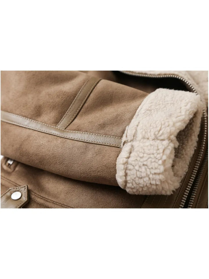 Women's Zip Front Bomber Jacket with Pockets - photo 7